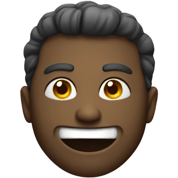 Man with stupid grin emoji