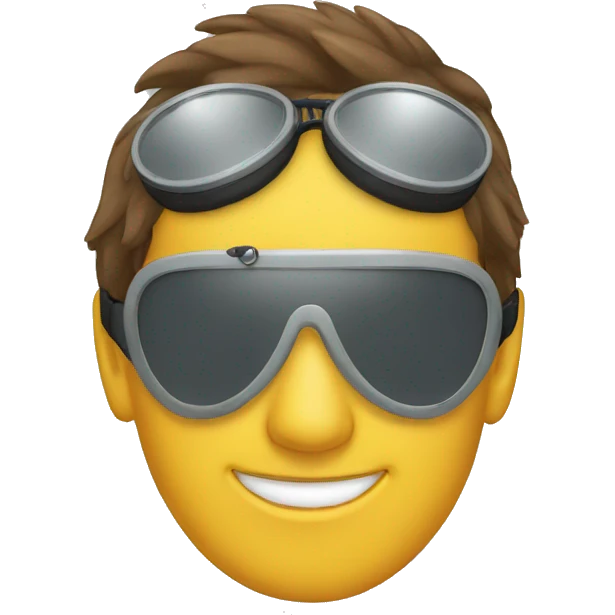 a pair of aviator goggles emoji