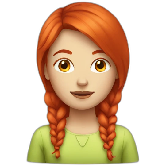 Red head girl emoji