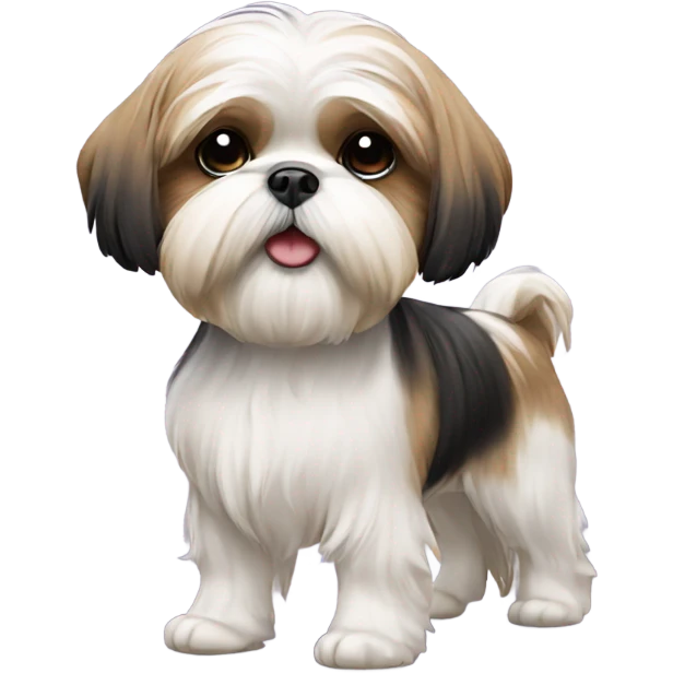 Shih tzu walking person emoji