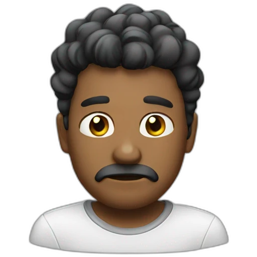 not happy emoji