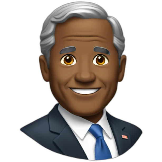 black George W. Bush emoji