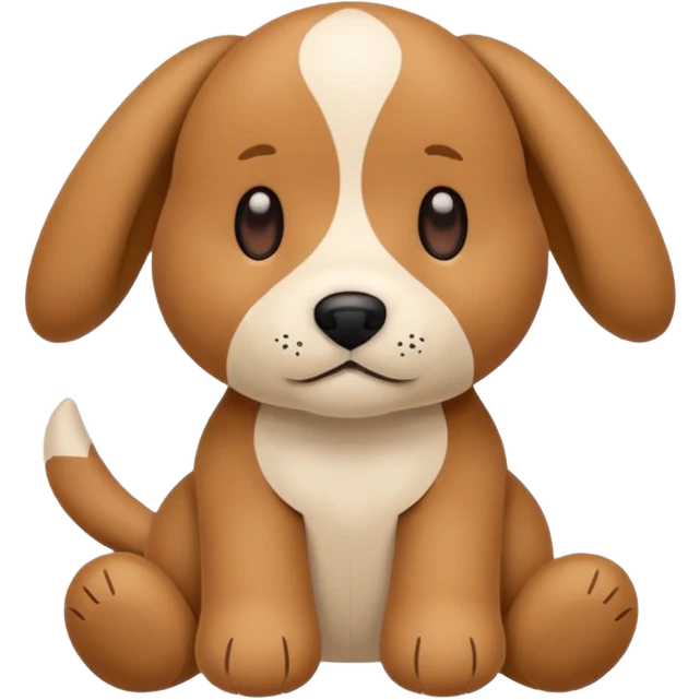 Plush dog toy  emoji