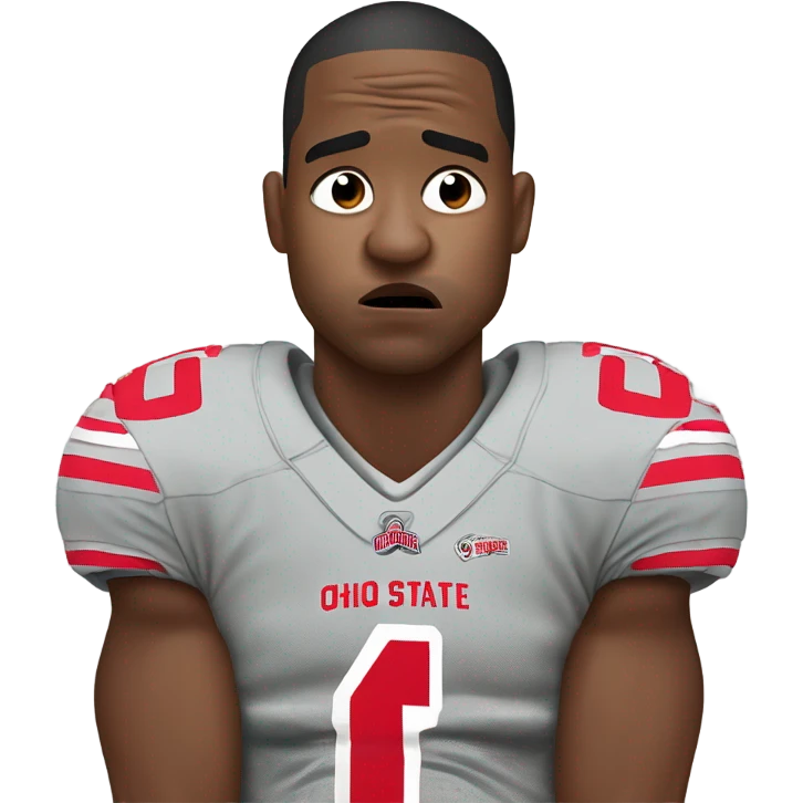 Ohio state football fan crying emoji