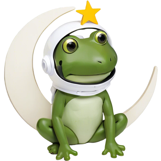 Moon with a star emoji