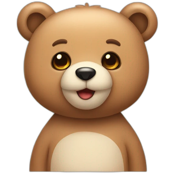 Cute bear emoji