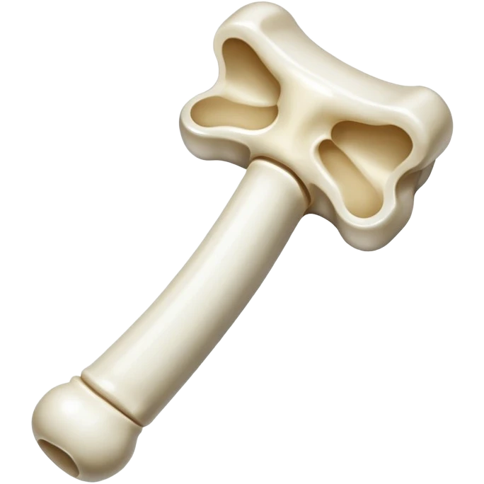 A single floating bone, white color emoji