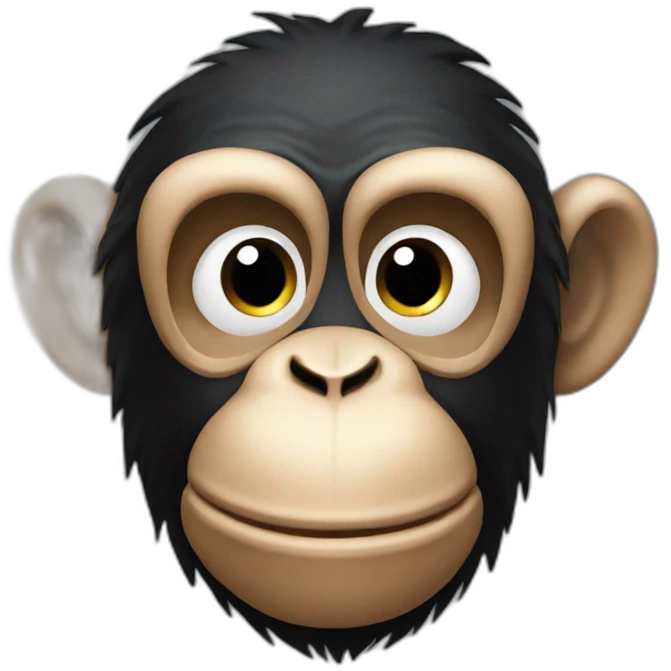 Plush chimp emoji