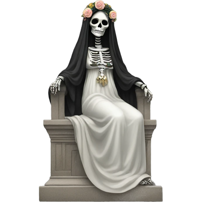 The statue of Santa Muerta, Goddess of Death emoji