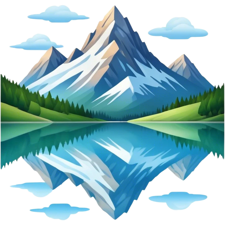 mountain lake emoji