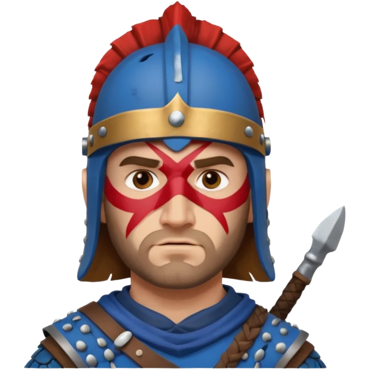 william wallace with face paint and helmet emoji