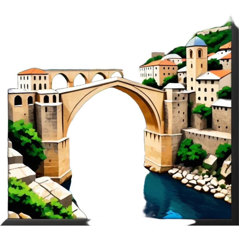 mostar bridge emoji