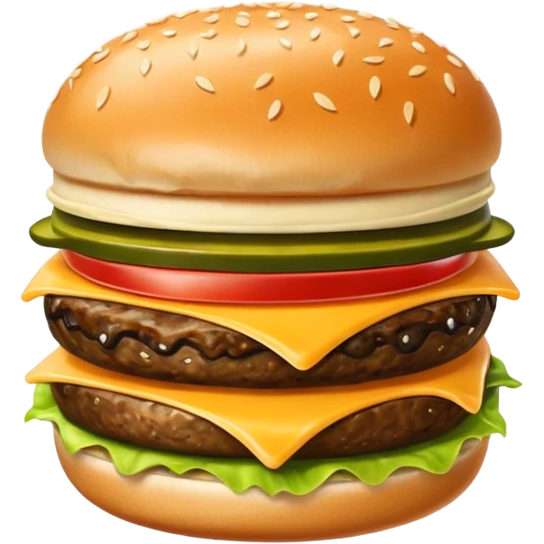para cenar podemos comer hamburgesas emoji