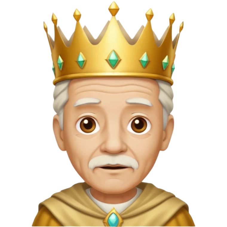 Make it based off a king make it based off the king , but make it an old man emoji