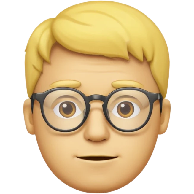yellow guy in glasses emoji