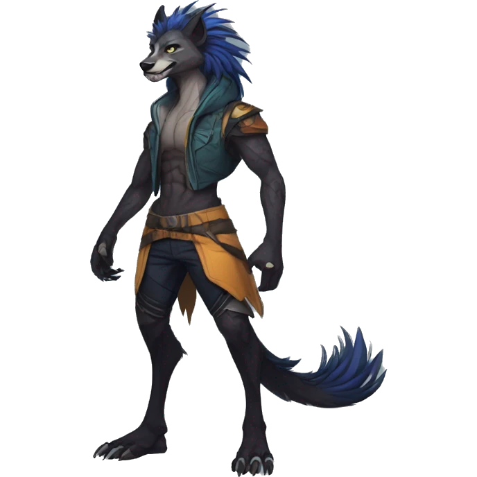 Cool Edgy Modern Vernid species by LiLaiRa full body emoji