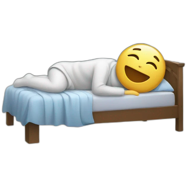 Sleep and laugh emoji