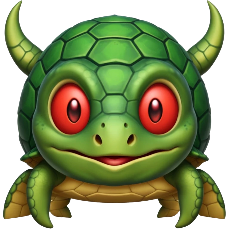 A devil in a turtle carapace emoji
