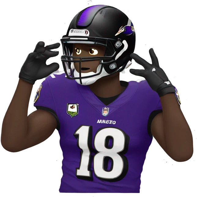 Lamar Jackson Dabbing emoji