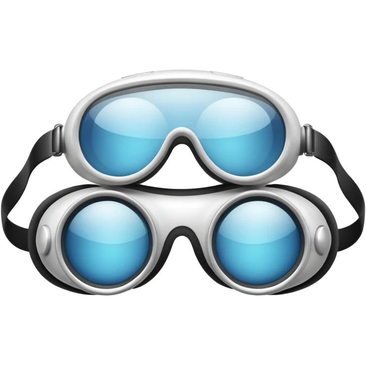 Apple futuristic vr headset vision pro goggles emoji