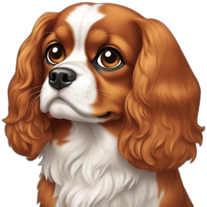 Chien cavalier king charles emoji