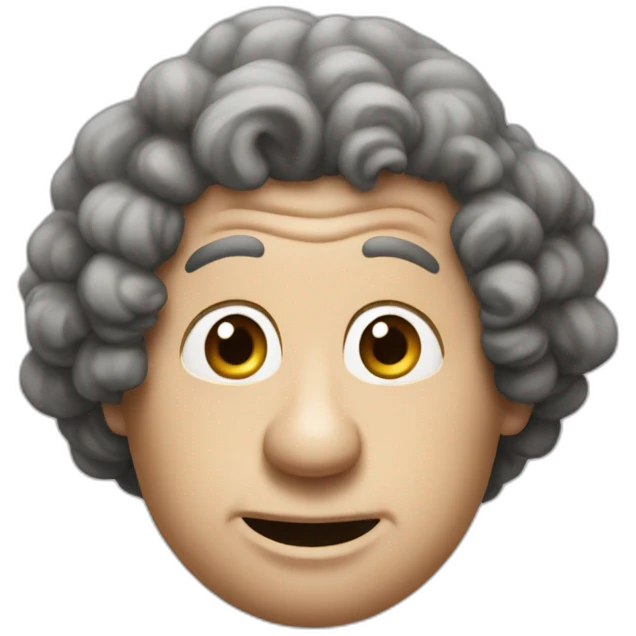 Curly joe of the three stooges emoji