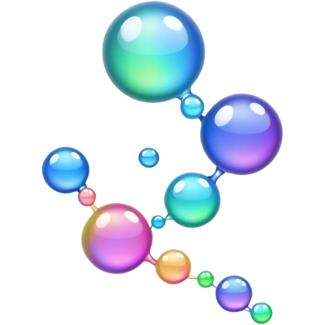 trail of bubbles no faces emoji