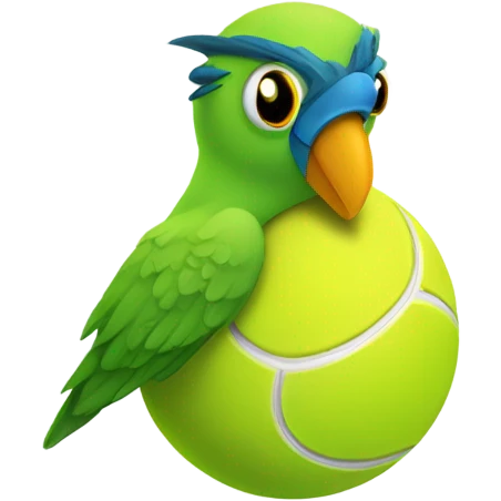 tennis ball bird emoji