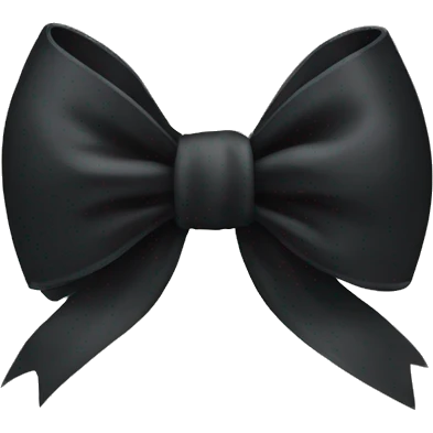 black bow emoji