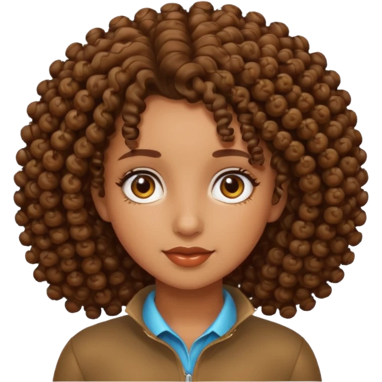 curly girl emoji