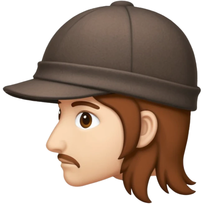 deerstalker hat two sided emoji