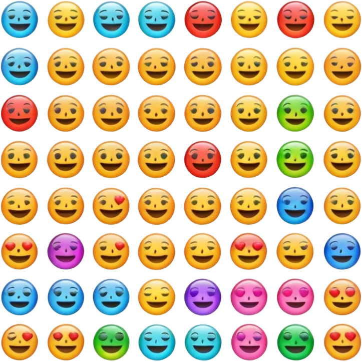 A multi emoji 1emoji maked of 25 emoji
