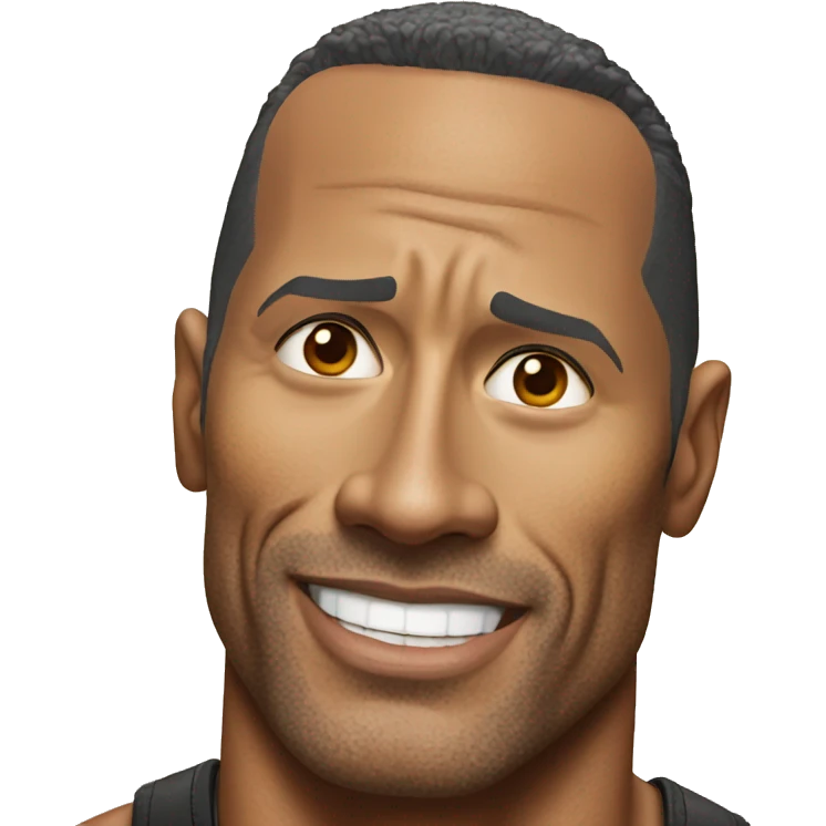 Dwayne Johnson emoji