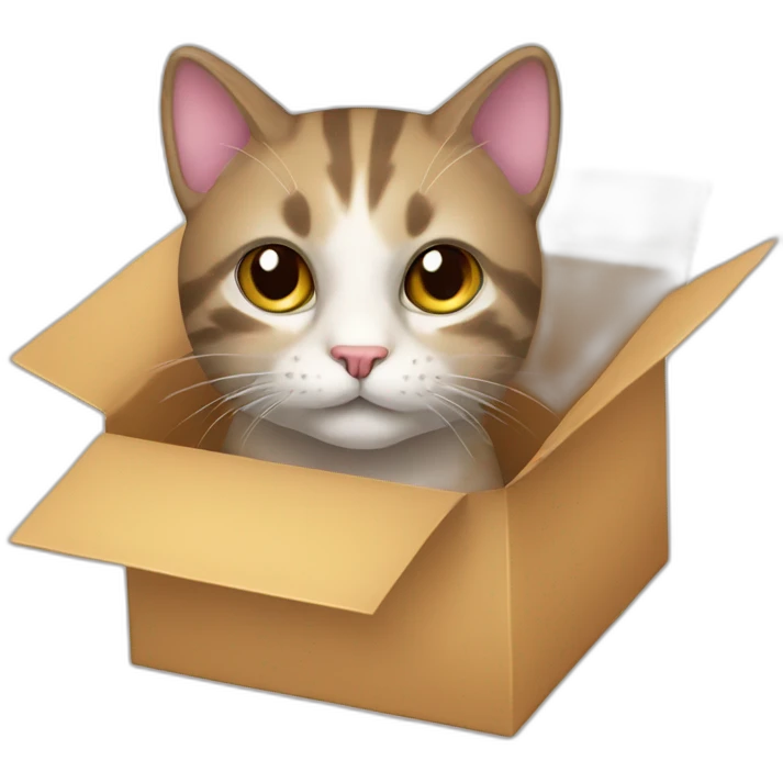 cat from gift box emoji