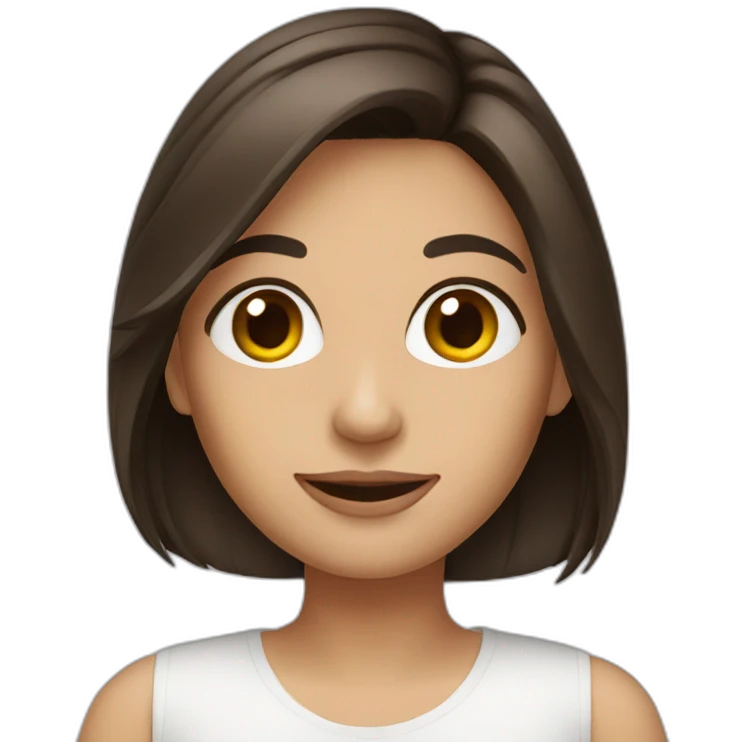 Brunette girl emoji