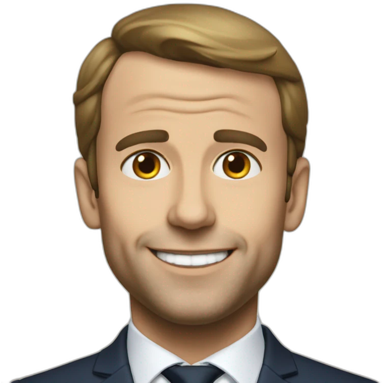 Macron sans dents emoji
