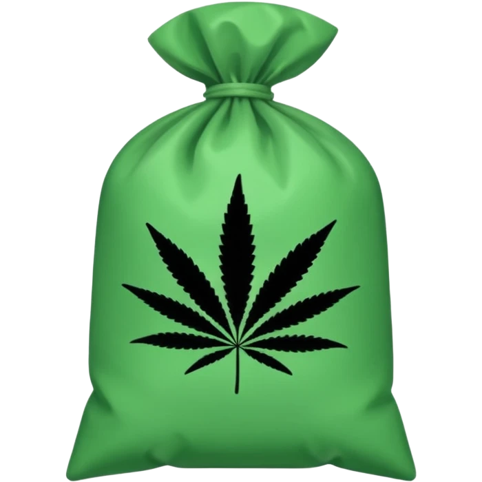 Weed pound baggie with the name Dolla Den and a logo emoji