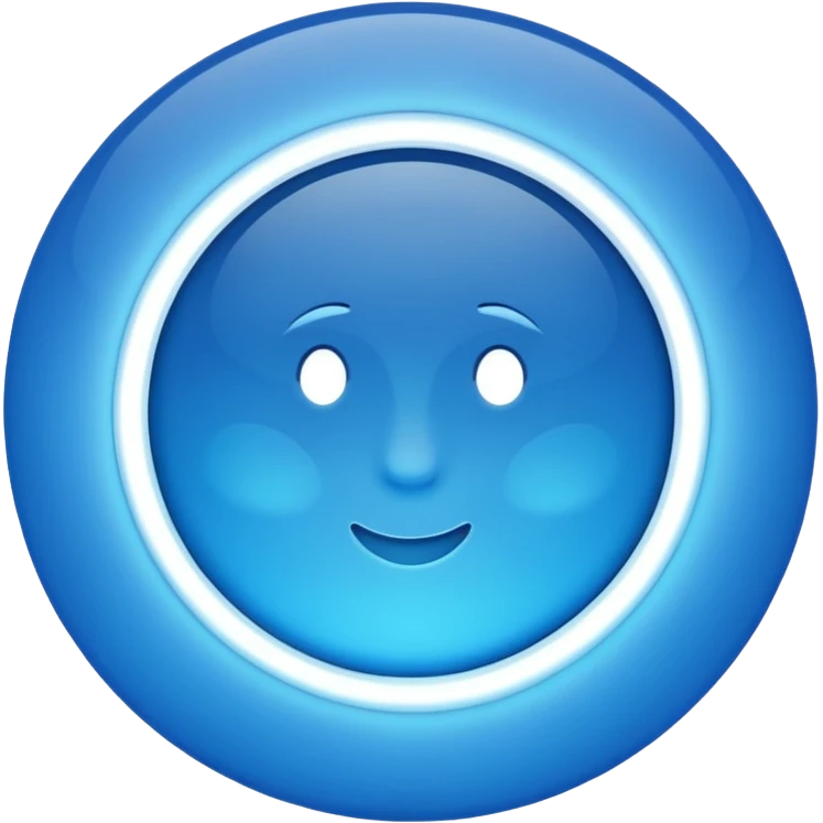 blue pinpoint emoji