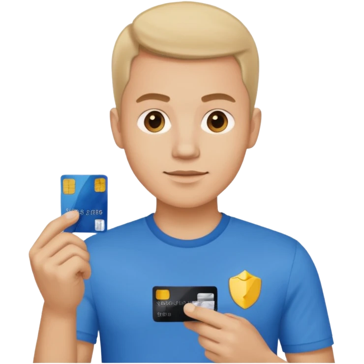 u forgot the credit card make his left hand hold the card but the rest is good emoji