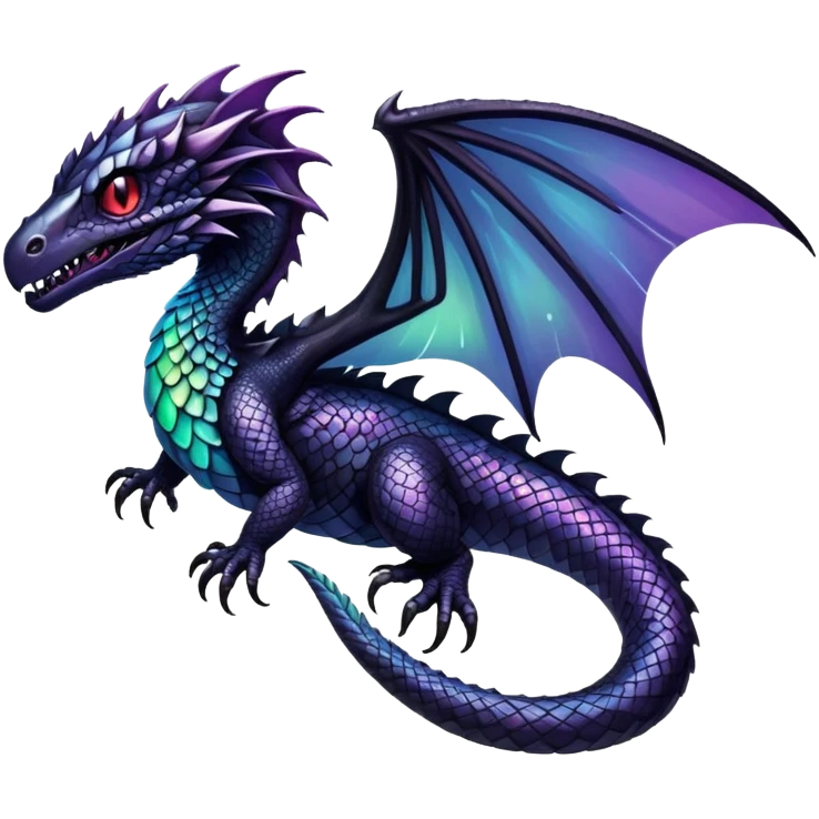 Gothic Dark Iridescent Fakémon-creature emoji