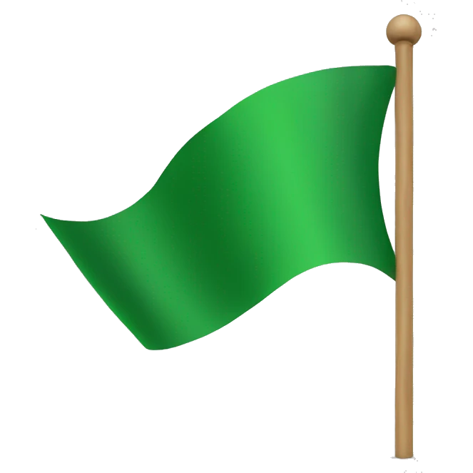 green flag emoji