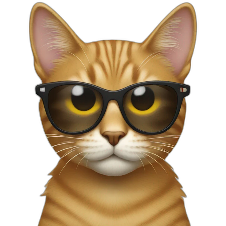 Cat with sunglasses emoji