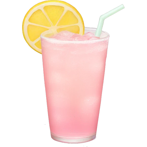 Light pink lemonade emoji