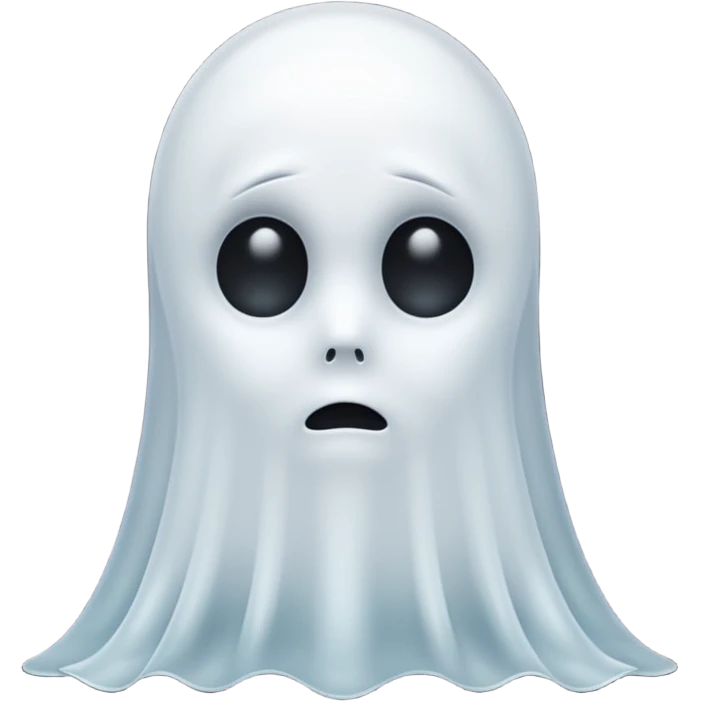 sad ghost emoji