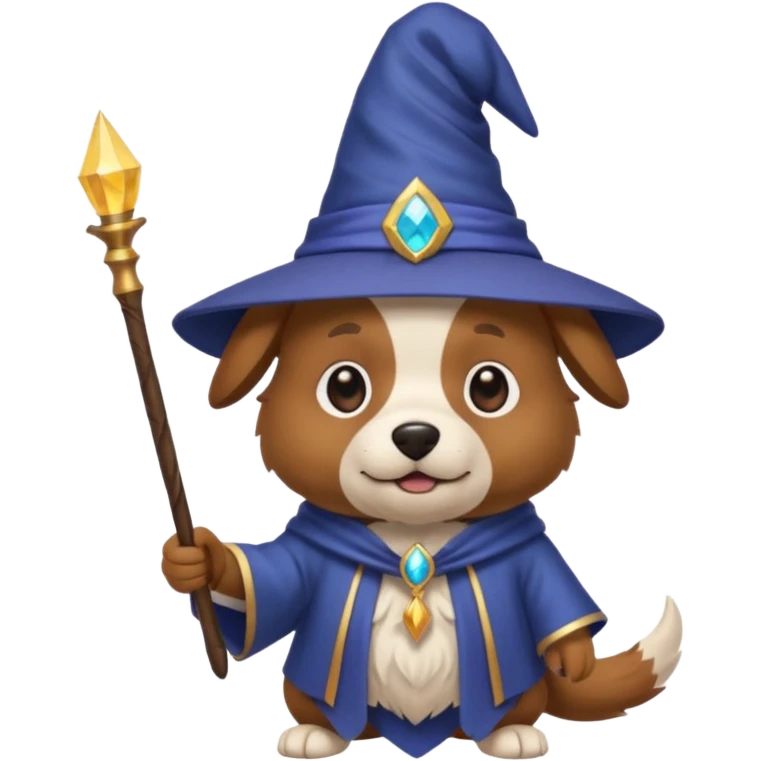 Dog wizard emoji
