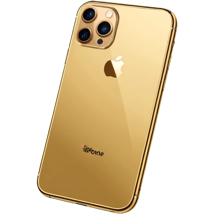 Gold iPhone 16 Pro Max backview emoji