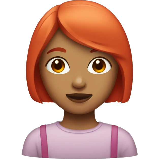 Girl with short red bob emoji