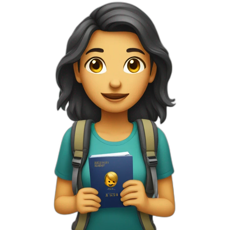 passaporte linguistico girl emoji