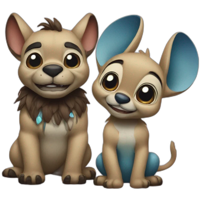 L’ilion et Stitch  emoji