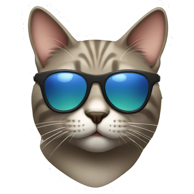 Cat with sunglasses emoji